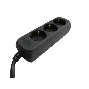 Listwa zasilająca 3-drożna - 3 metry - czarna Listwa zasilająca 3-drożna - 3 metry - czarna