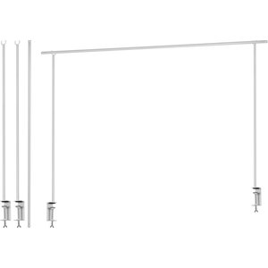 Abrazadera de mesa metálica blanca Abrazadera de mesa metálica blanca