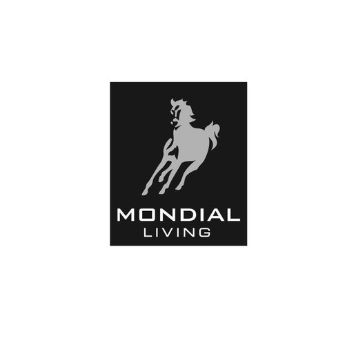 Mondial Living Tuintafel Paris Forest Grey Ø100 cm | Glazen tafelblad
