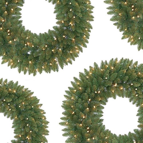 Coronas navideñas y guirnaldas