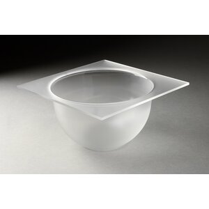 Rosseto Rosseto Insurance scale Medium Round Bowl Insert 21 x 21 cm - Height 13 cm - Frosted Acrylic glass - Model MBT1432