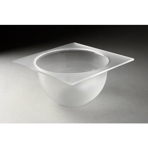 Rosseto Échelle d'assurance Rosseto INSERT DE BOLL ROUND MIDE 21 x 21 cm - Hauteur 13 cm - Verre acrylique givrée - Modèle MBT1432