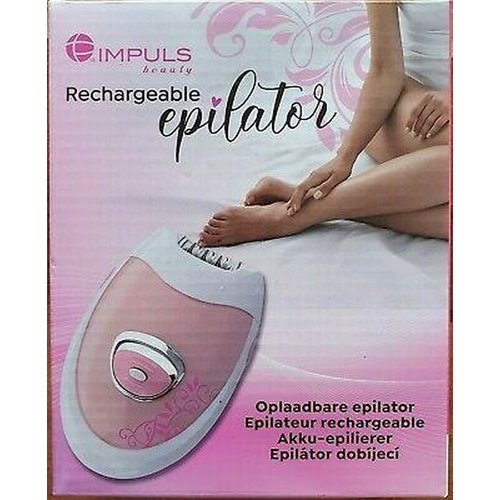 Épilateur rechargeable de beauté impulsive - rose / blanc