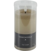 Countryfield LED Stub candle Rustic 12.5 cm - Beige