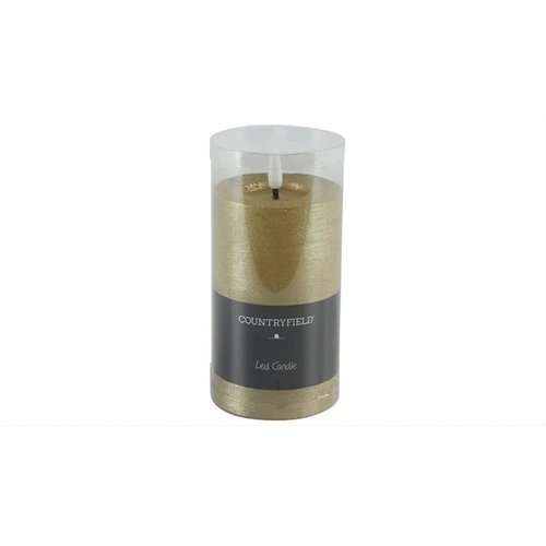 Countryfield Countryfield LED Stub candle Rustic 12.5 cm - Gold