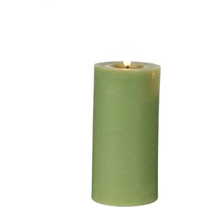 Countryfield Countryfield LED Stub candle Rustic 15 cm - Light green