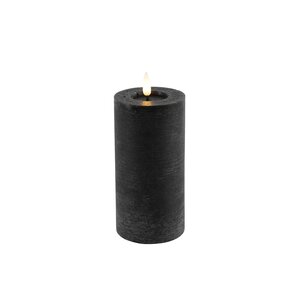 Countryfield Candela a colonna LED Countryfield rustica 15 cm - Nero
