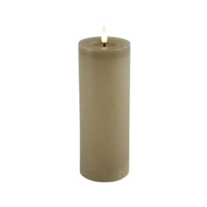 Countryfield Vela de pilar LED rústica Countryfield de 20 cm - Beige Countryfield Vela de pilar LED rústica Countryfield de 20 cm - Beige