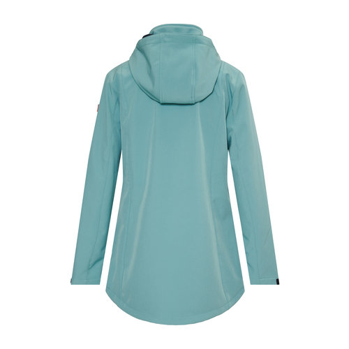 Nordberg Nordberg Iris - Softshell Outdoor Zomerjas Dames - Mineral Blue - Maat L