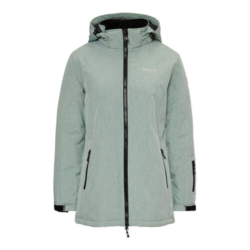 Nordberg Nordberg - Olla Softshell Outdoorjas - Dames - Groen melange - Maat S