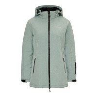 Nordberg - Olla Softshell Outdoorjas - Dames - Groen melange - Maat XL