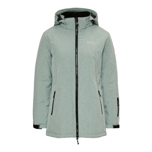 Nordberg Nordberg - Olla Softshell Outdoorjas - Dames - Groen melange - Maat XXL