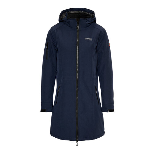 Nordberg Nordberg GITTE - Langer Wintermantel - Damen - Dunkelblau - Größe 3XL Nordberg Nordberg GITTE - Langer Wintermantel - Damen - Dunkelblau - Größe 3XL