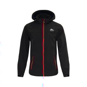 Nordberg Outdoor Nordberg Mats - Kurtka letnia Softshell Outdoor męska - Czarny melanż - Rozmiar M