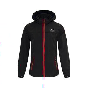 Nordberg Outdoor Nordberg Mats - Chaqueta softshell de verano para hombre - Negro jaspeado - Talla XL