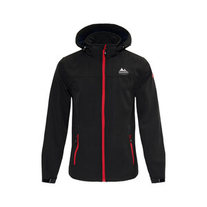 Nordberg Outdoor Nordberg Mats - Giacca estiva softshell da uomo - Nero mélange - Taglia XL