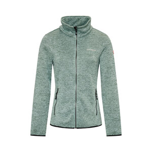 Nordberg Nordberg Andrea Fleece Cardigan – Damen – Grün Melange – Größe 4XL