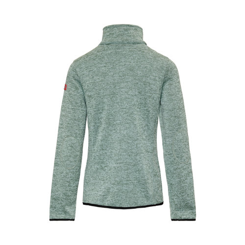 Nordberg Nordberg Andrea Fleece Cardigan – Damen – Grün Melange – Größe 4XL