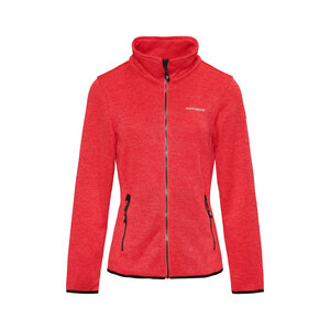 Nordberg Nordberg Andrea Fleece Cardigan – Damen – Rot Melange – Größe XXL