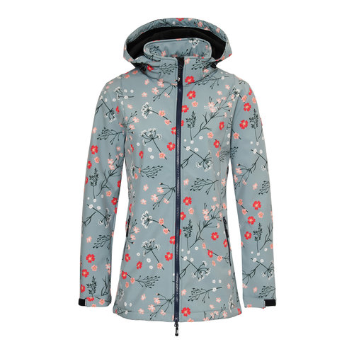 Nordberg Nordberg Flower - Softshell Outdoor Summer Jacket Ladies - Mineral Blue - Size M