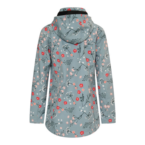 Nordberg Nordberg Flower - Softshell Outdoor Summer Jacket Ladies - Mineral Blue - Size M
