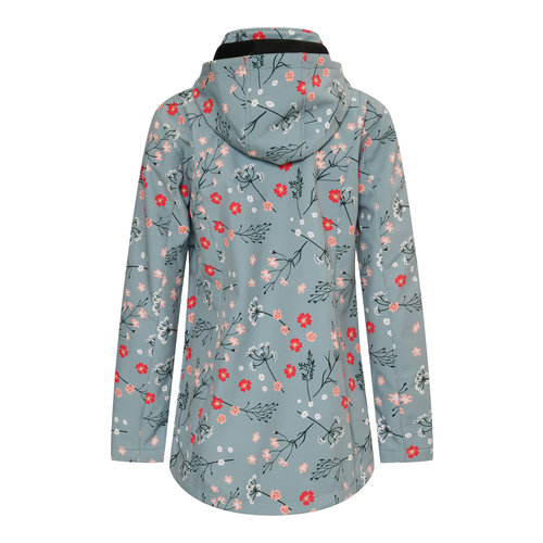 Nordberg Nordberg Flower - Softshell Outdoor Sommerjacke Damen - Mineralblau - Größe XL