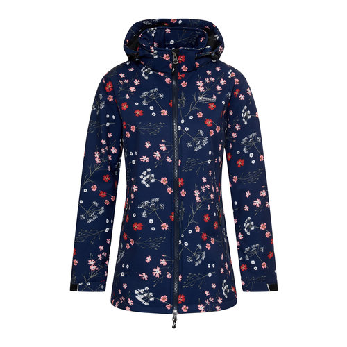 Nordberg Nordberg Flower - Softshell Outdoor Zomerjas Dames - Navy - Maat M