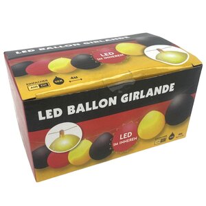 Guirnalda de globos con LED Eurocopa/Mundial de Fútbol Alemania - 4 metros