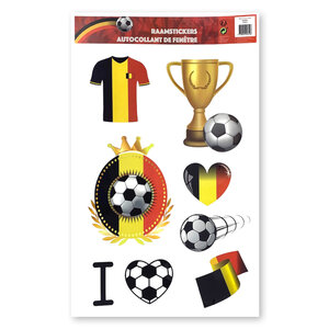 Fensteraufkleber EK/Weltmeister Fußball Belgien 8198