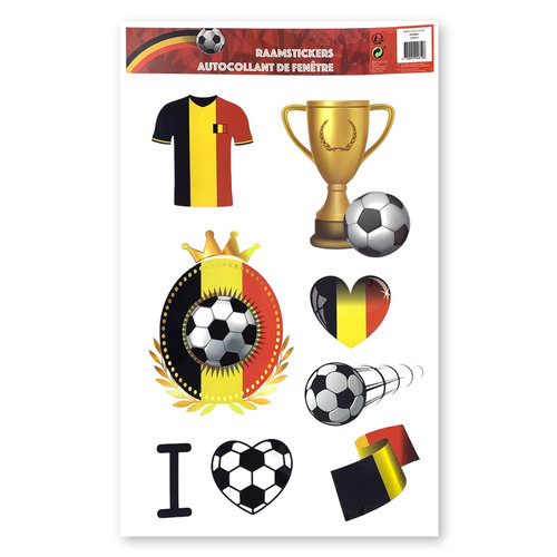 Autocollants de fenêtre EK / Coupe du monde Football Belgique 8198