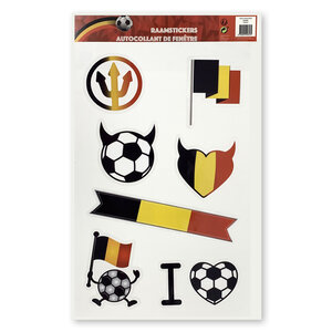 Fensteraufkleber EK/Weltmeister Fußball Belgien 8181