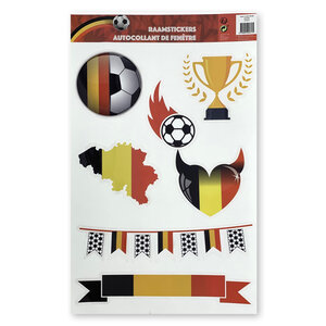Fensteraufkleber EK/Weltmeister Fußball Belgien 8174