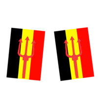 Vlaggenlijn EK/WK Voetbal Rode Duivels België 8 meter