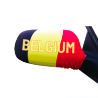 Auto Mirror Cover Championnat d'Europe / Coupe du monde Football Belgique par 2