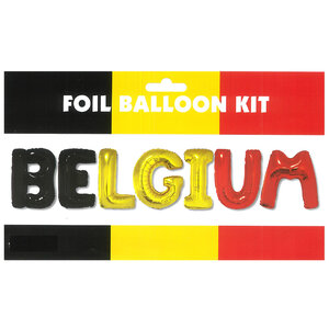 Balon foliowy Mistrzostwa Europy/Świata w piłce nożnej Belgia 36 cm Balon foliowy Mistrzostwa Europy/Świata w piłce nożnej Belgia 36 cm