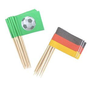 Flaggenstöcke Europameisterschaft/Weltmeisterschaft Fußball Deutschland - 50 Stück