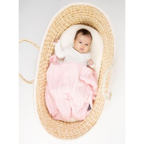 Kinder Hop Babydecke Mädchen 90 x 65 cm Baumwollrosa