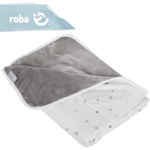 Roba Roba blanket Magic Stars 80 x 80 cm cotton white/gray