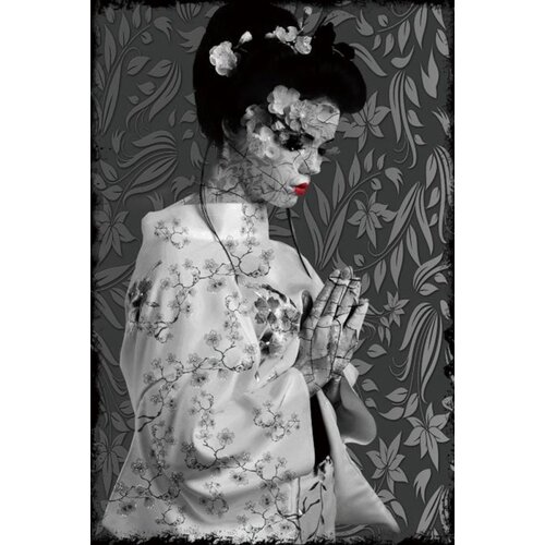 ter Halle Glasschilderij Japanse Geisha 120 x 80 cm