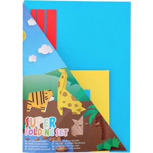 Colored paper 140 sheets - Different colors and sizes