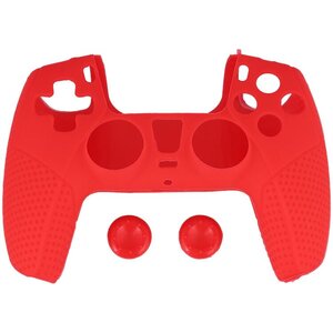 Contrôleur de peau Batlettron rouge - adapté à la PS5