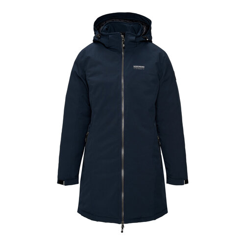 Nordberg Nordberg Helga - Lange Winterjas - Dames - Navy - Maat 4XL