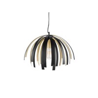 LAMPE DE WILLOW LEITMOTIV - Lampe suspendue - Aluminium - Ø50 x 35 cm - Couleurs noir / or