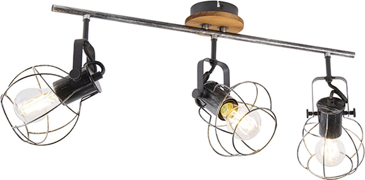 Trio Leuchten Torce - Ceiling lamp / wall lamp silver with 3 light points - Length 62 cm | Living | Lamps & Lighting