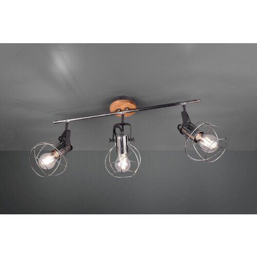 TRIO Trio Leuchten Torce - Ceiling lamp / wall lamp silver with 3 light points - Length 62 cm