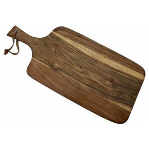 Luxury Acacia Wooden Serving and Snack Board - 2-pack Paddle shape 42/17x17x1.5cm