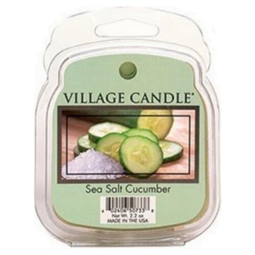 Village Candle Village Candle Geurwax Sea Salt Cumcumber 3 X 8 X 10,5 cm Groen