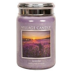 Village Candle Candle de bougie de village lavande 10 x 15 cm cire violet
