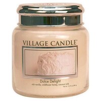 Village scented candle Dolce Delight | Vanilla Cake Honey - Medium Jar