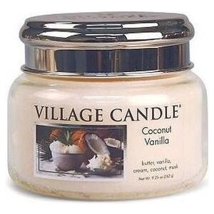 Village Candle Village Candle Bougie Parfumée Noix de Coco Vanille | beurre crème vanille musc coco - petit pot